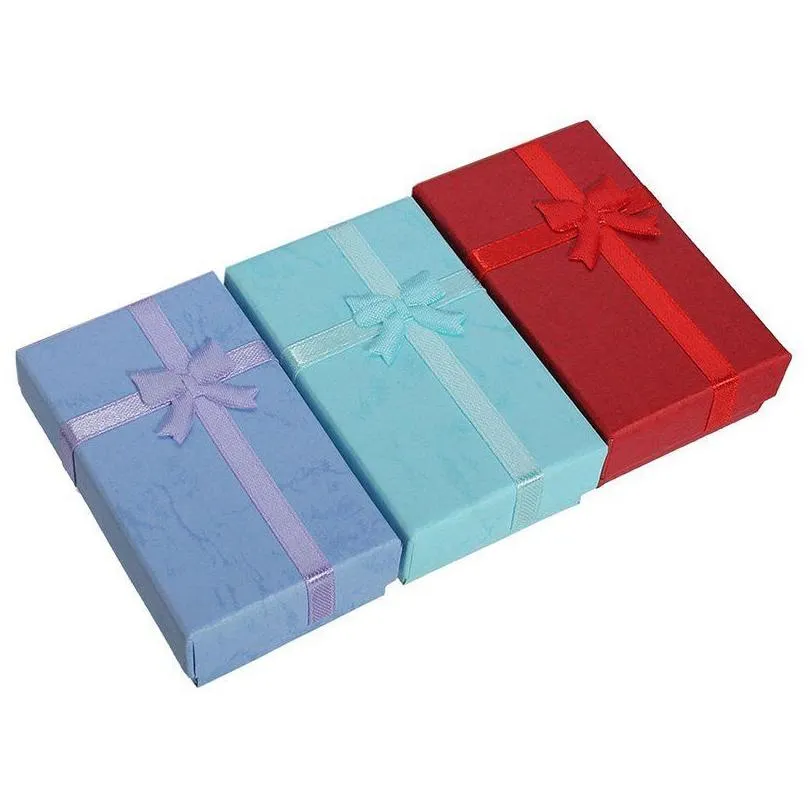 Favor Holders High quality Charms Beads Gift Box 5x8x2.5cm Packaging Pendants Necklaces Earrings Rings Bracelets Jewelry box