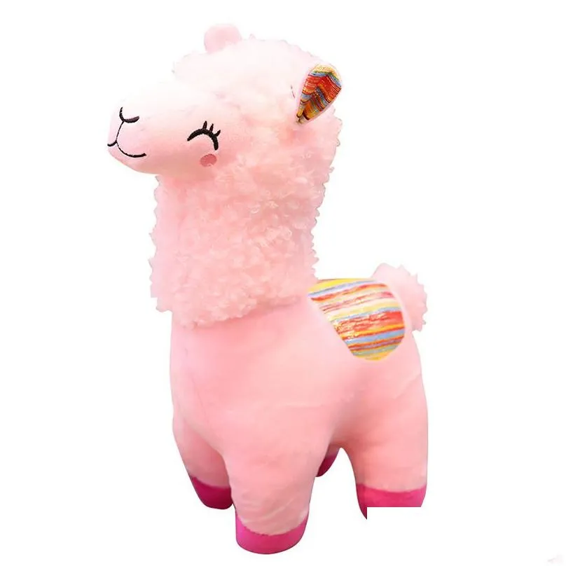 Lovely 25/35cm/45cm Alpaca Llama Plush Toy Doll Animal Stuffed Cartoon Dolls Soft Stuffed Alpacas For Kids Birthday Gifts 4 Colors