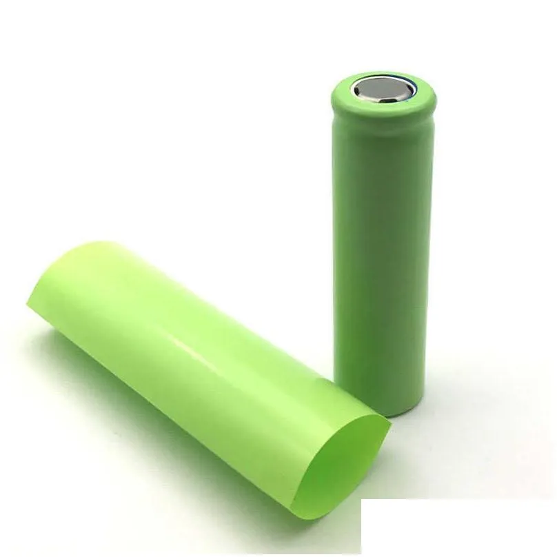 wholesale 20Pcs 21700 Battery PVC Skin Sticker Shrinkable Wrap Cover Sleeve Heat Shrink Re-wrapping for Batteries Wrapper FLPN