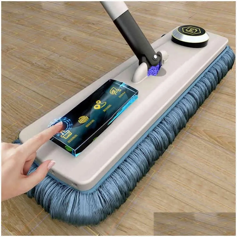 Mops Magic Selfcleaning Squeeze Mop Microfiber Spin And Go Flat For Washing Floor Home Cleaning Tool Bathroom Accessories 2104239350