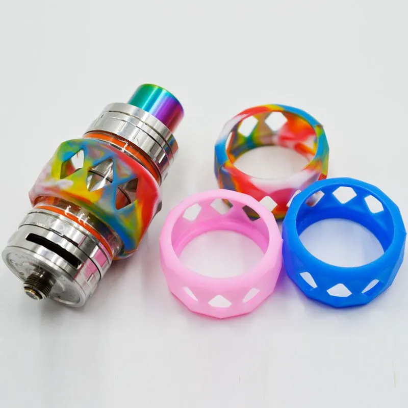 Silicone Case Decorative Protection Non-slip Bottles Band Ring For Bulb Bubble Glass Tube Tank Cover Protective Universal Pyrex Fat Boy Convex