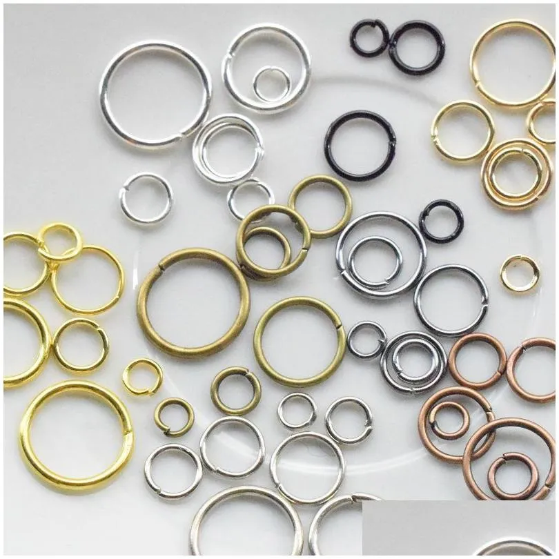 Connectors Jump 3-20 Mm Split Rings For Diy Jewelry Finding Making Accessories Wholesale Supplies 200-500Pcs/Lot Drop Delivery Finding Dhvir