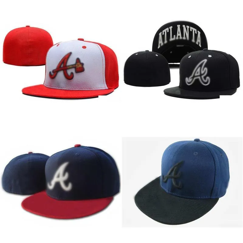 Fashion Brand Braves A letter Baseball caps men women trucker sport bone aba reta gorras Fitted Hats h8-6.6