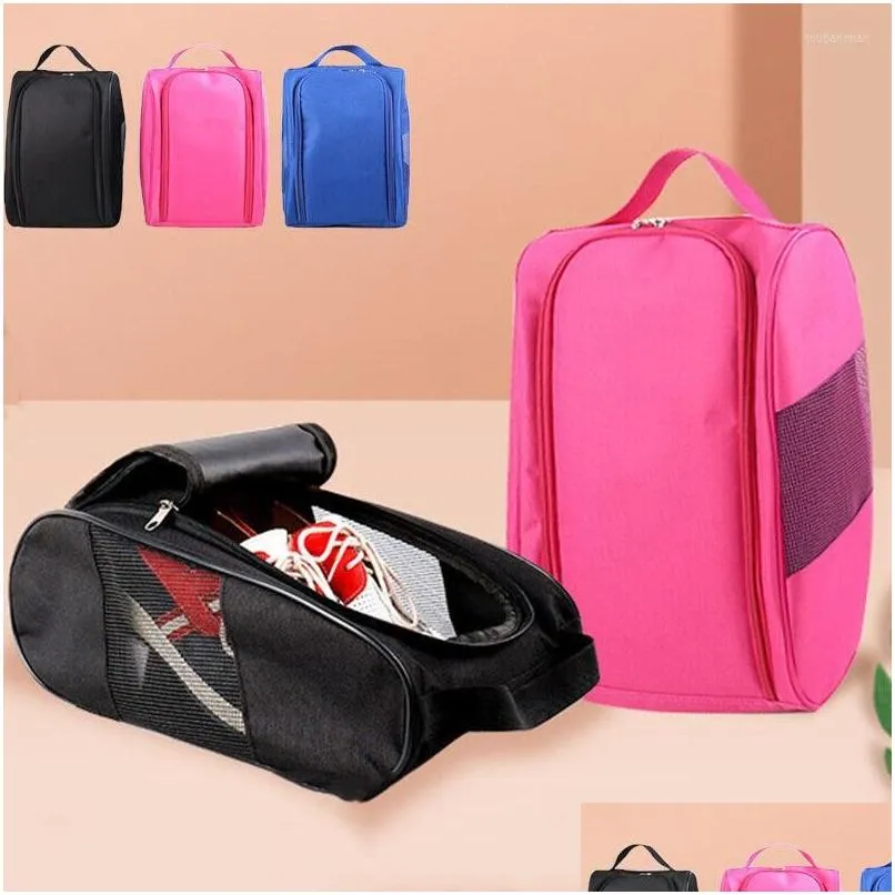 Storage Bags 1pc Portable Mini Golf Shoe Bag Nylon Carrier Golfball Holder Lightweight Breathable Pouch Pack Tee Sports Accessories