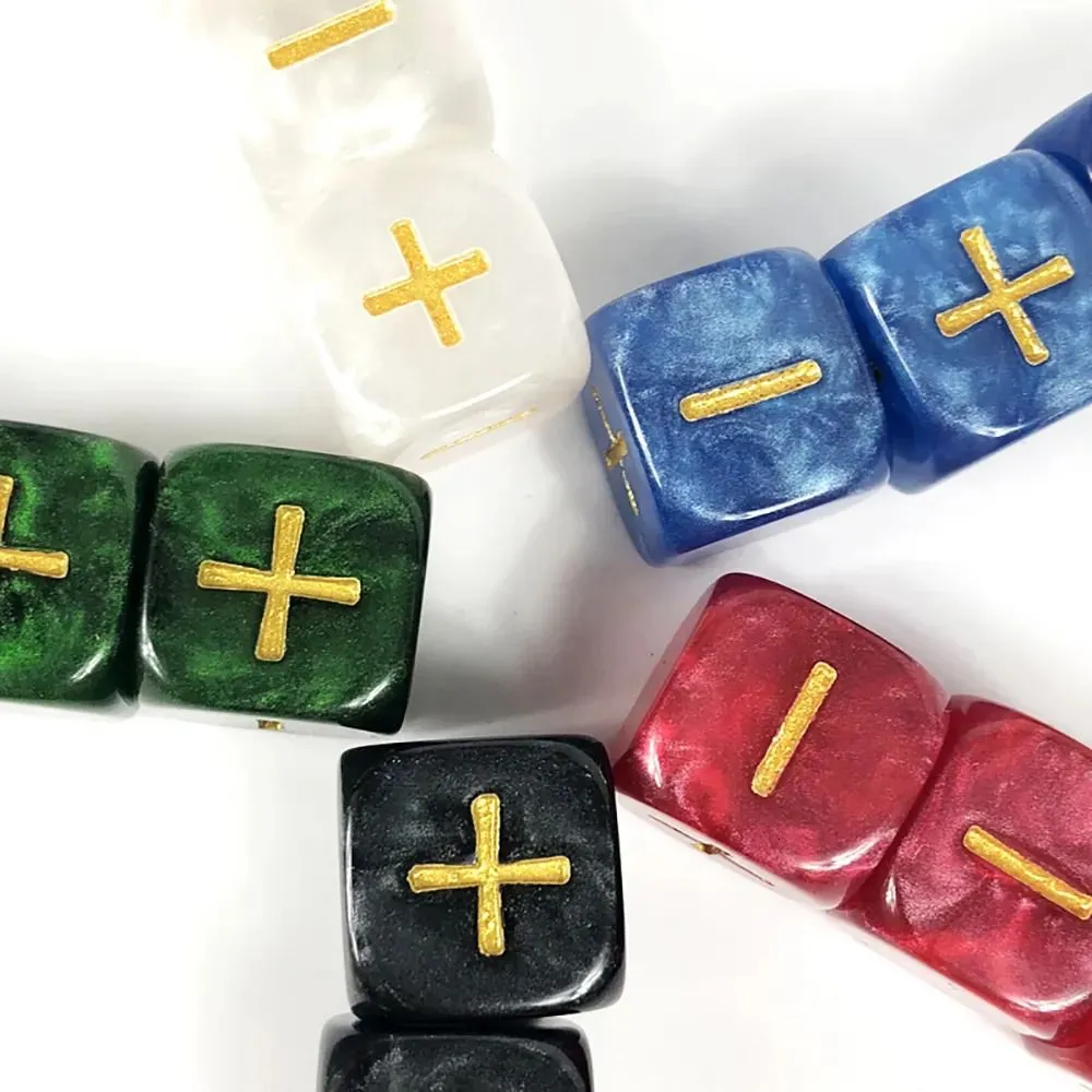 Outdoor Games Activities Fate Dice with Bag 20pcs for Board Game 