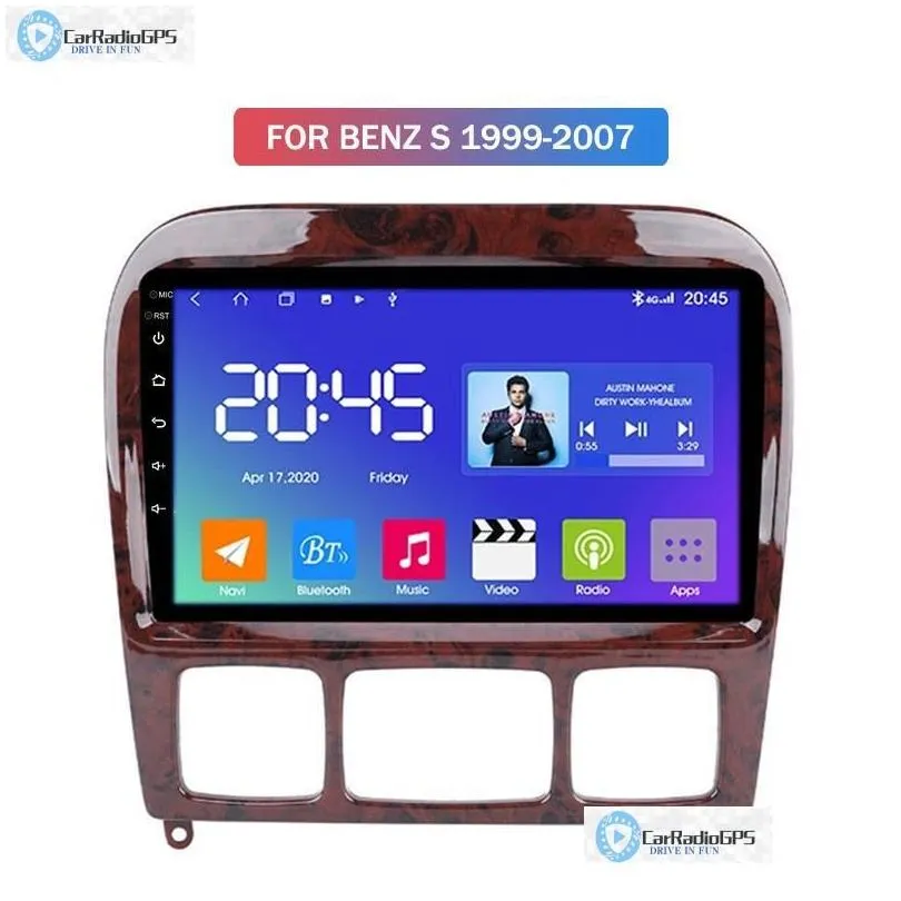 Car Dvd Video Android Player for BENZ S 1999-2007 with GPS Navigation Audio Wifi Bluetooth Carplay Support Steer Wheel Control