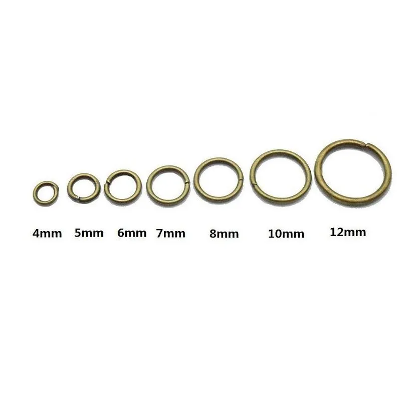 Connectors Jump 3-20 Mm Split Rings For Diy Jewelry Finding Making Accessories Wholesale Supplies 200-500Pcs/Lot Drop Delivery Finding Dhvir