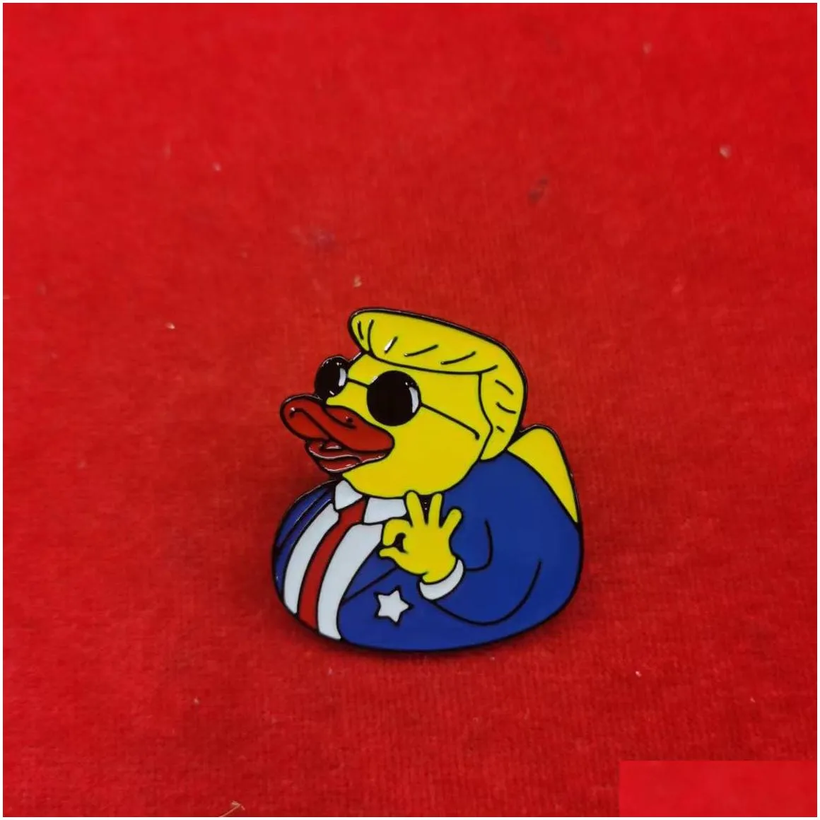 Other Festive & Party Supplies Trump Brooch Duck Brooches Alloy Metal Us Flags Make America Great Again Pin Drop Delivery Home Garden Otxre