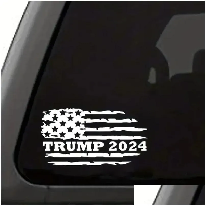 USA Flag Trump 2024 Car Sticker Flag Decal Multipurpose ZZ