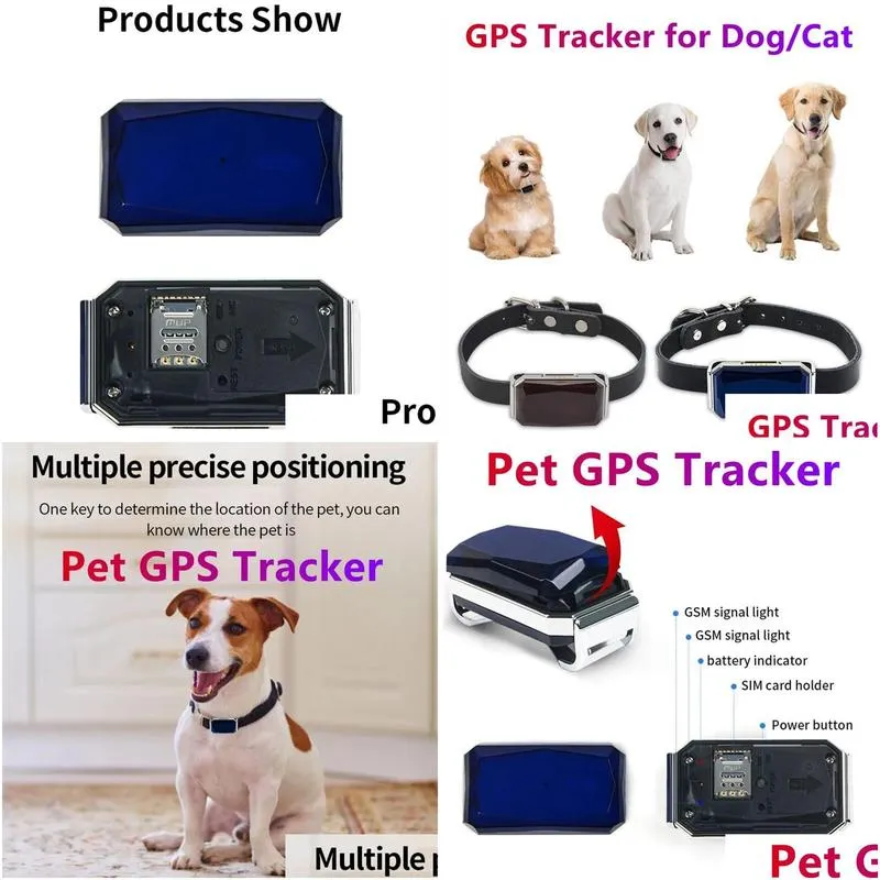 Accessories GPS/AGPS/WIFI/LBS/ Smart Waterproof Pet Locator Waterproof GPS Location Collar For Cat Dog Positioning Tracker Locating