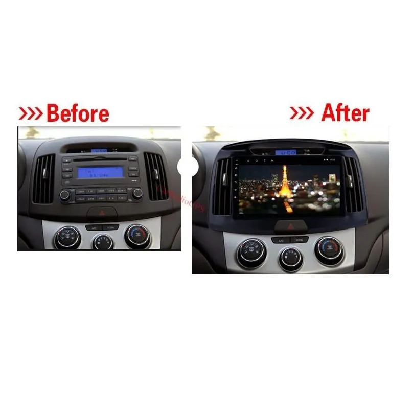 Car DVD GPS Navigation Multimedia Radio Player for Hyundai Elantra 2011-2016 with WIFI support SWC 9 inch Android 10 HD Touch Screen