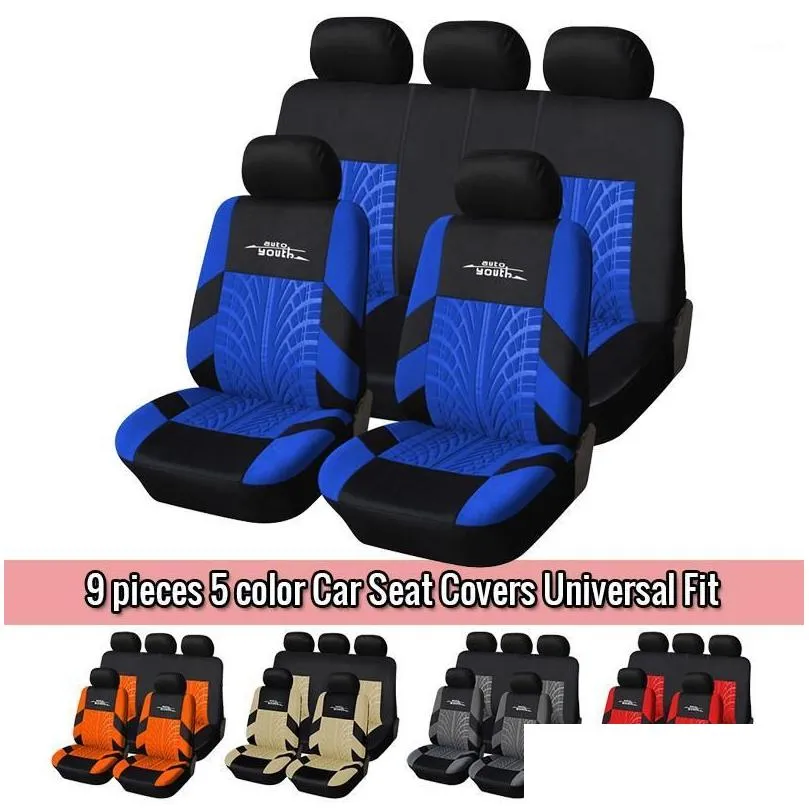 AUTOYOUTH Automobile Seat Covers Universal Fit Seat Covers Polyester Fabric Car Protectors Car Styling Interior Accessories1