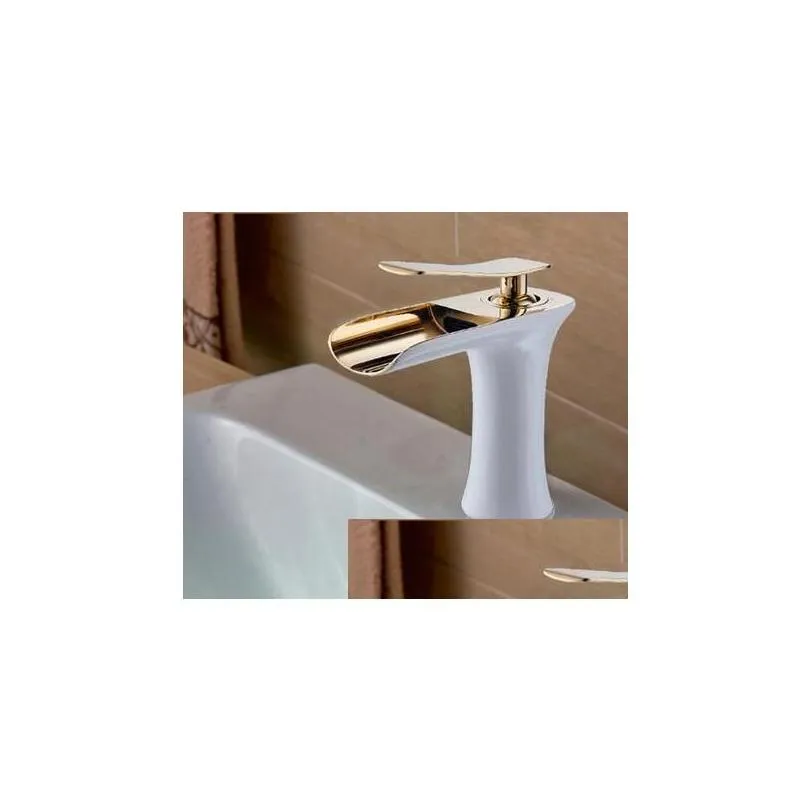 Bathroom Sink Faucets Waterfall Brass Vanity Faucet Chrome Basin Mixer Tap 83008 Drop Delivery Home Garden Showers Accs Dh7Wf Dhpi6