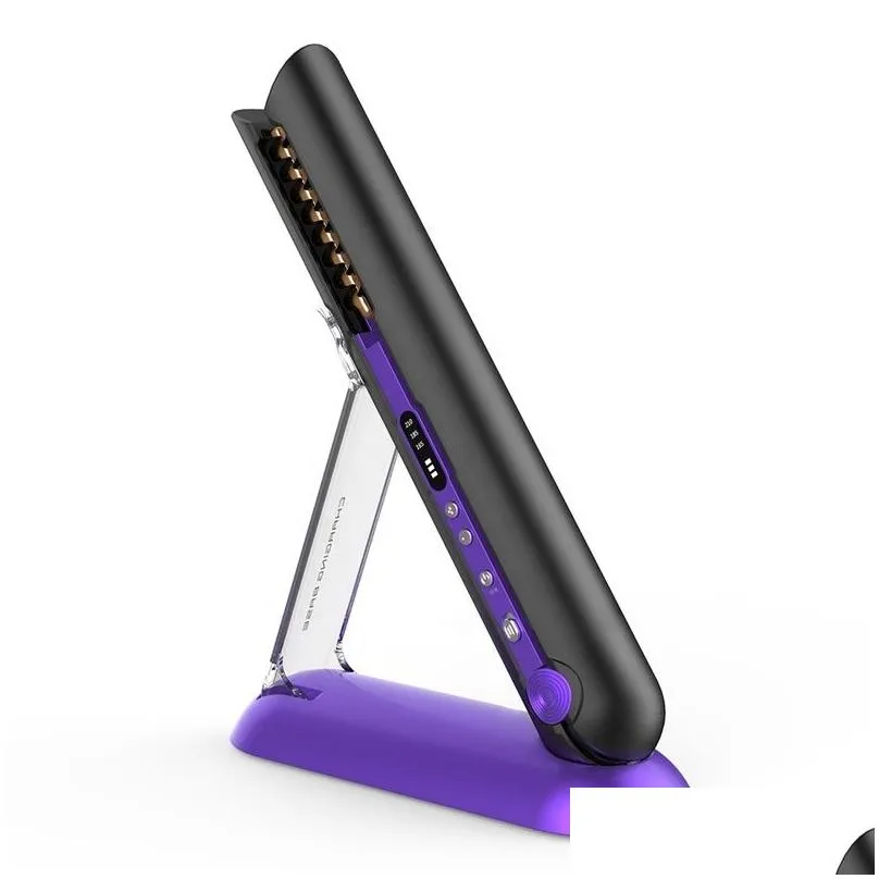 Wireless Hair Straightener Professional Portable Rechargeable Cordless Hair Straightener Flat Iron Hair Tools 2206132646494