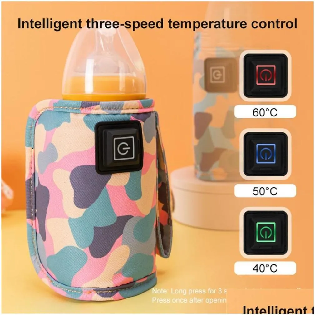 Bottle Warmers Sterilizers# USB Milk Water Warmer Travel Stroller Insulated Bag Baby Nursing Heater Safe Kids Supplies for Outdoor Winter