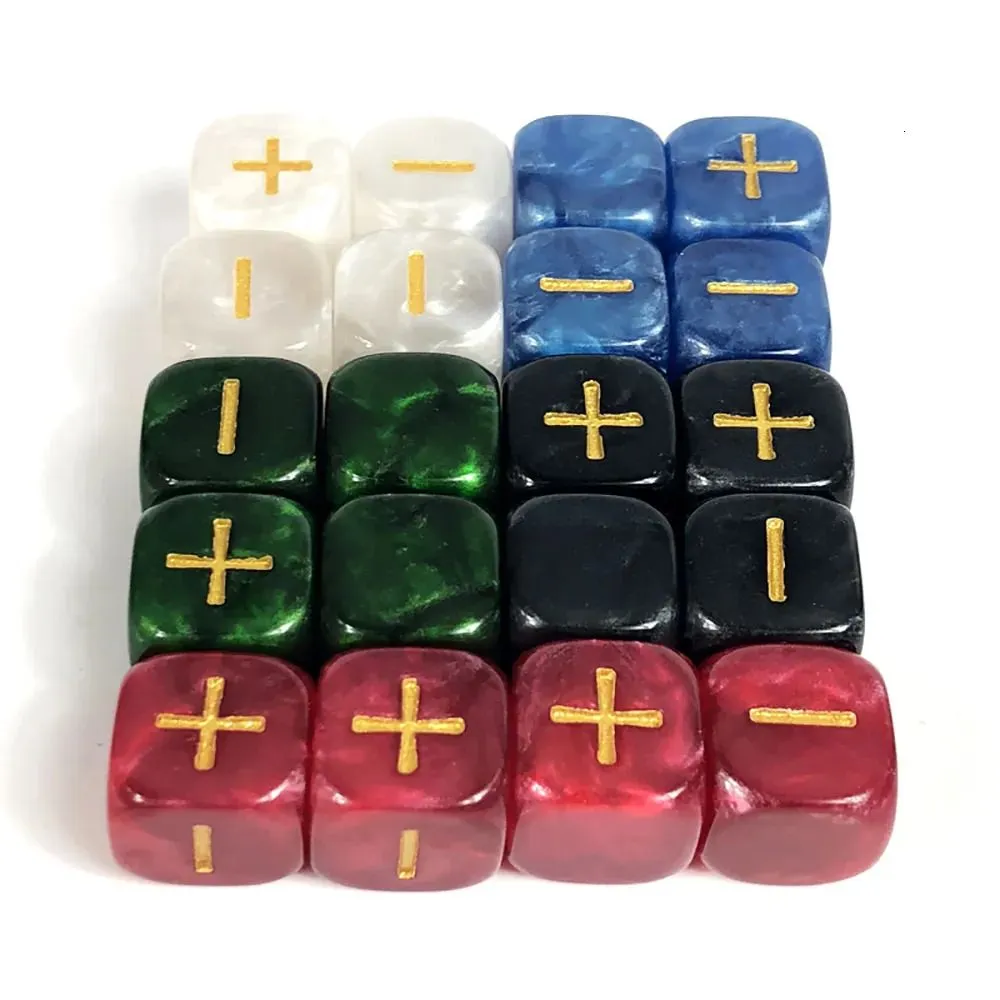 Outdoor Games Activities Fate Dice with Bag 20pcs for Board Game 