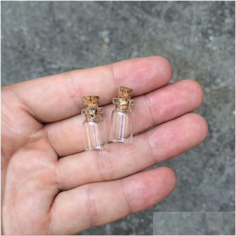 Perfume Bottle Mini Glass Bottles With Cork 10X18X5Mm 0.5Ml Empty Small Wishing Vials Jars 300Pcslot Drop Delivery Health Beauty Fragr Dhked