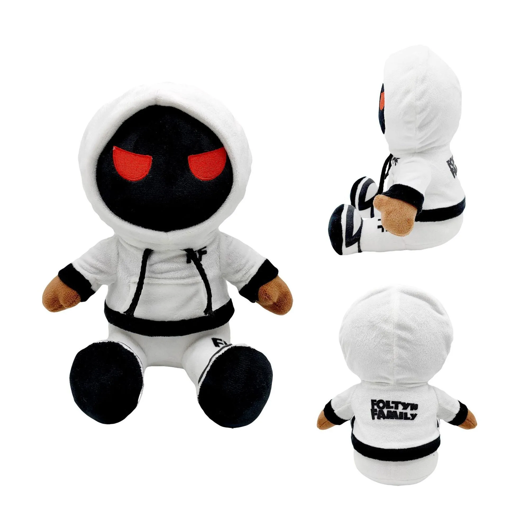 YORTOOB Foltyn Family Plush Toy Black-faced Mystery Man in a Hoodie Gift or Home Decorations
