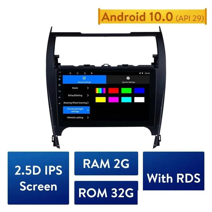 Android 10.0 Car dvd Multimedia player For 2012-2017  CAMRY Support OBD2 Mirror Link Steering Wheel Control