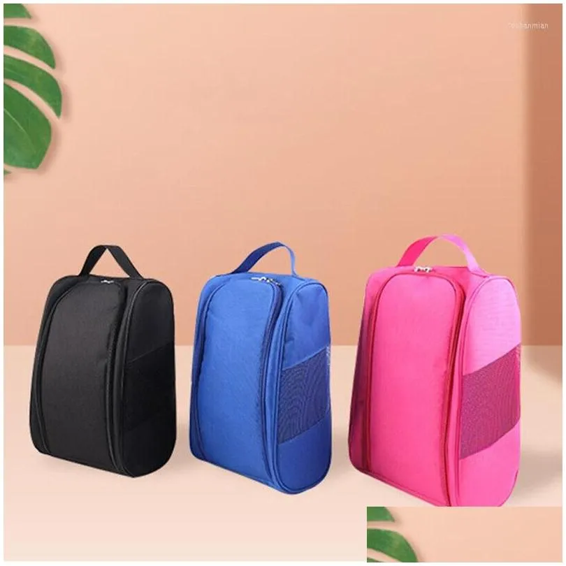 Storage Bags 1pc Portable Mini Golf Shoe Bag Nylon Carrier Golfball Holder Lightweight Breathable Pouch Pack Tee Sports Accessories
