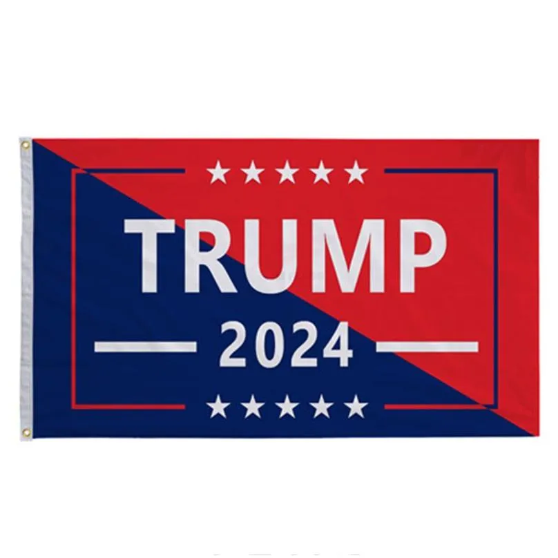 90*150cm/3*5ft Trump 2024 Flag U.S. General Election Banner 2 Copper Grommets Save America Again Flags Polyester Outdoor Indoor Decoration