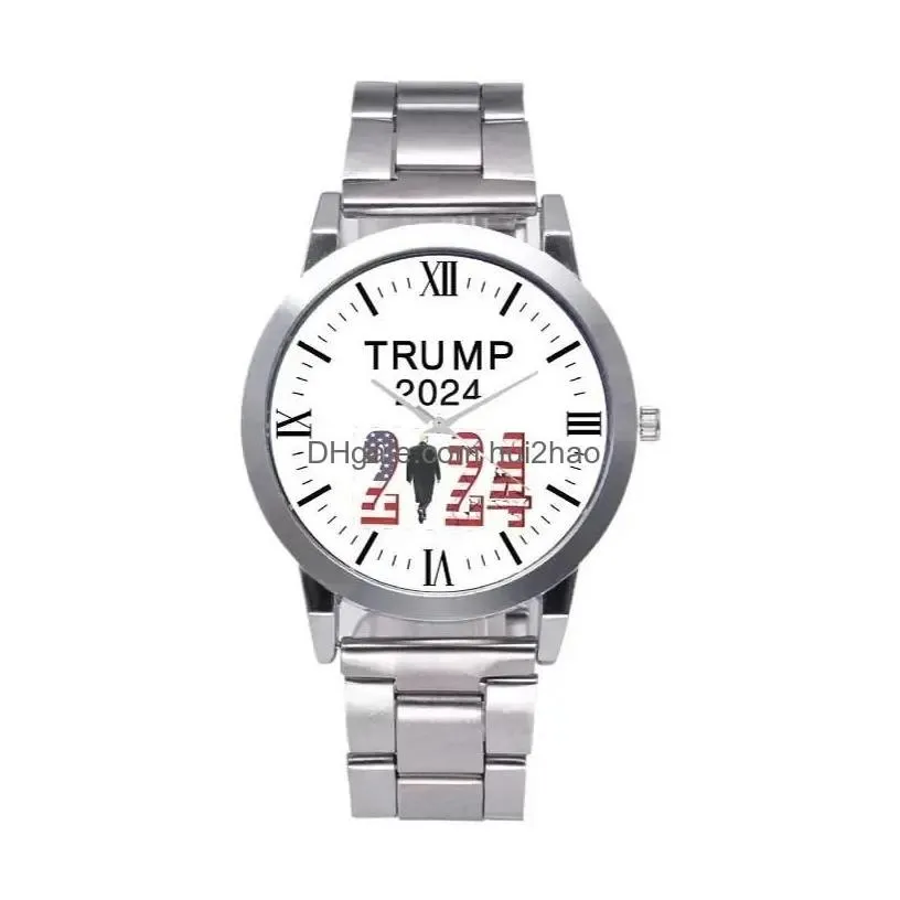 Party Favor 14 Styles Trump 2024 Wrist Watch Donald Retro Men Quartz Watches Drop Delivery Home Garden Festive Supplies Event Dhezl Dhubn