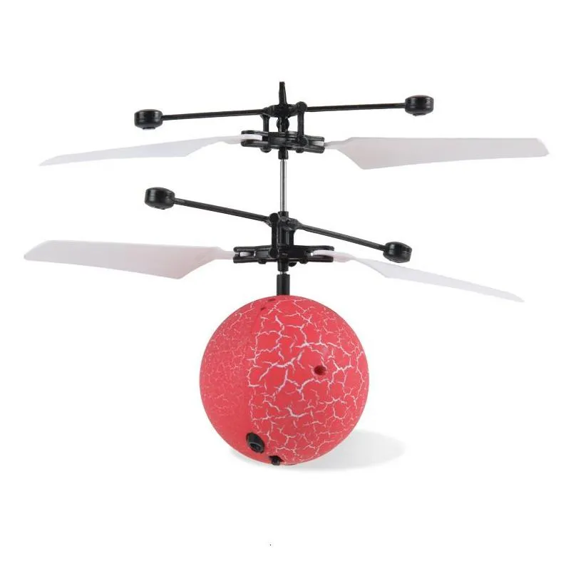 Children`s toy induction flying machine new strange induction flying ball remote control suspended crystal ball colored lamp flying machine