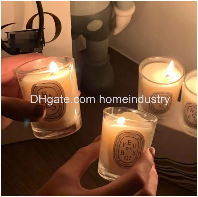Candles Scented Fragrance Per Dip Colllection Bougie Pare Home Decoration Collection Summer Limited Christmas Riding Lantern Gift Dro Dhhcv