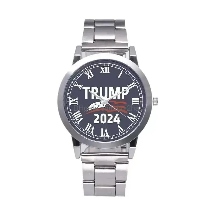 Party Favor 14 Styles Trump 2024 Wrist Watch Donald Retro Men Quartz Watches Drop Delivery Home Garden Festive Supplies Event Dhezl Dhubn
