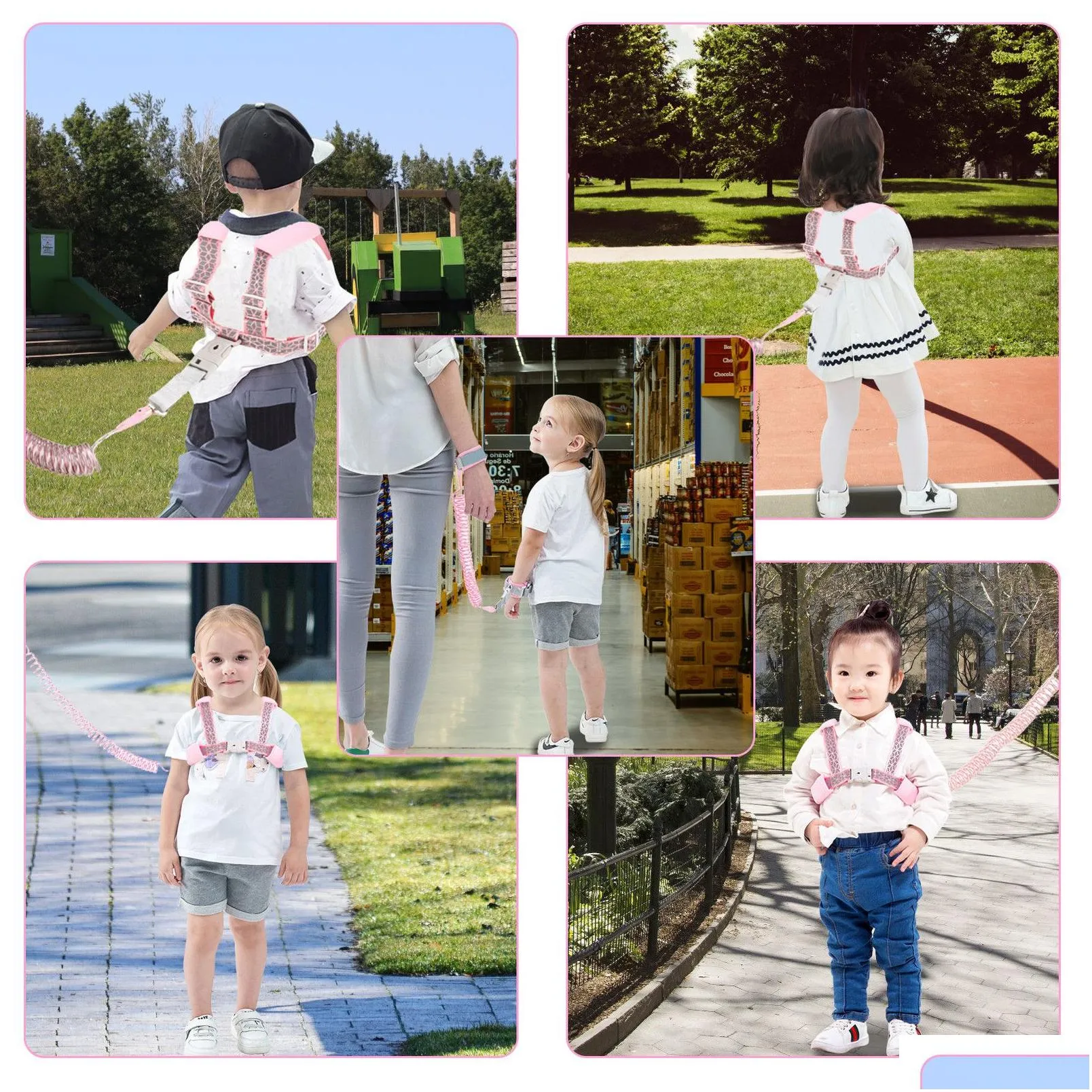 Baby Walking Wings Baby Walking Safety Backpack Toddlers Leash Anti Lost Wrist Link Child Travel Bag for Kids Outdoor Activity Baby Accessories