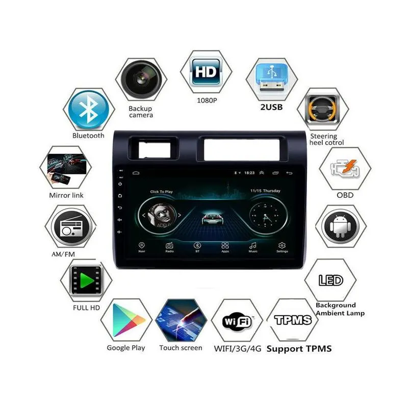 Car dvd Video Auto Stereo Navigation GPS Player for  Land Cruiser-2015 Entertainment System 9