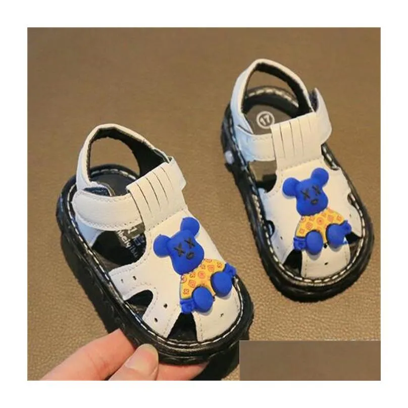 Fashion Luxury Newborn Sandals Boys Girls First Walkers Baby Toddler Kids Shoes Summer Soft Bottom Breathable Sports Little Baby Shoes