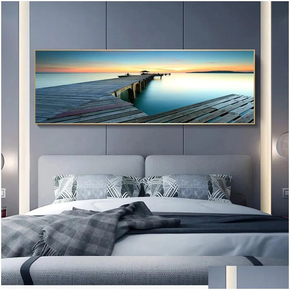Canvas Prints Bedroom Painting Seascape Tree Modern Home Decor Wall Art For Living Room Canvas Painting Landscape Pictures