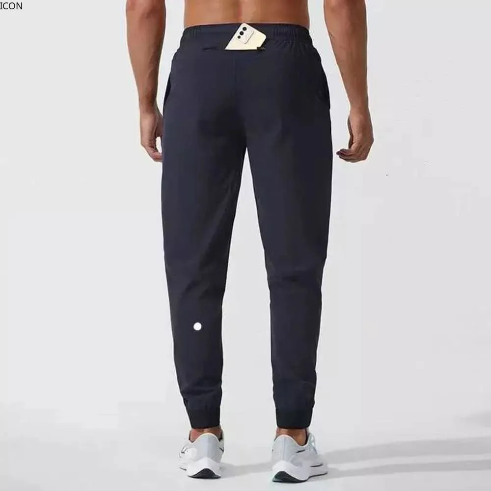 LL men Yoga Pants designer men clothes Outfit Sport Quick Dry Drawstring Gym Pockets Sweatpants Trousers Mens Casual Elastic Waist 1ihk gym pants for men with