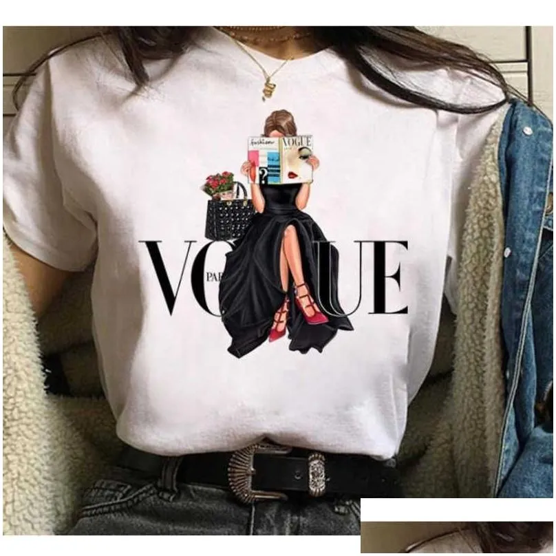 Women`S T-Shirt Plus Size S-3Xl Designer Womens Fashion White T-Shirt Letter Printed Short Sleeve Tops Loose Cause Clothes 26 Colours Dhf16