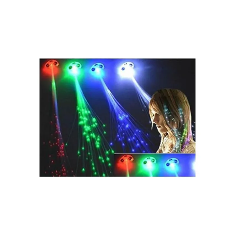 Other Event & Party Supplies Led Colour Flash Braid Light Up Fibre Braids Hair Extension Disco Night Club Concert Dancing Party Rock A Dhm0N