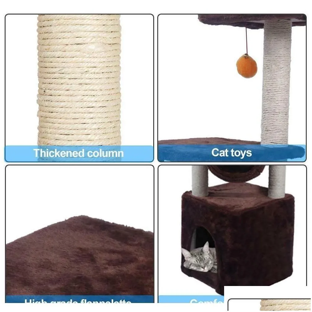 Black Friday 36 Cat Tree Bed Furniture Scratch Cat Tower qylmml