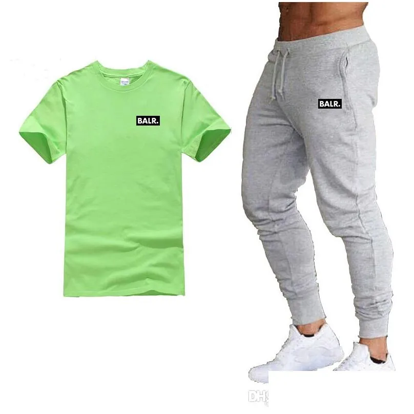 Men`S T-Shirts New Balr Designer T-Shirt Add Jogger Pants Chinos Men Fashion Harem Long Trousers Drop Delivery Apparel Men`S Clothing Dht6N