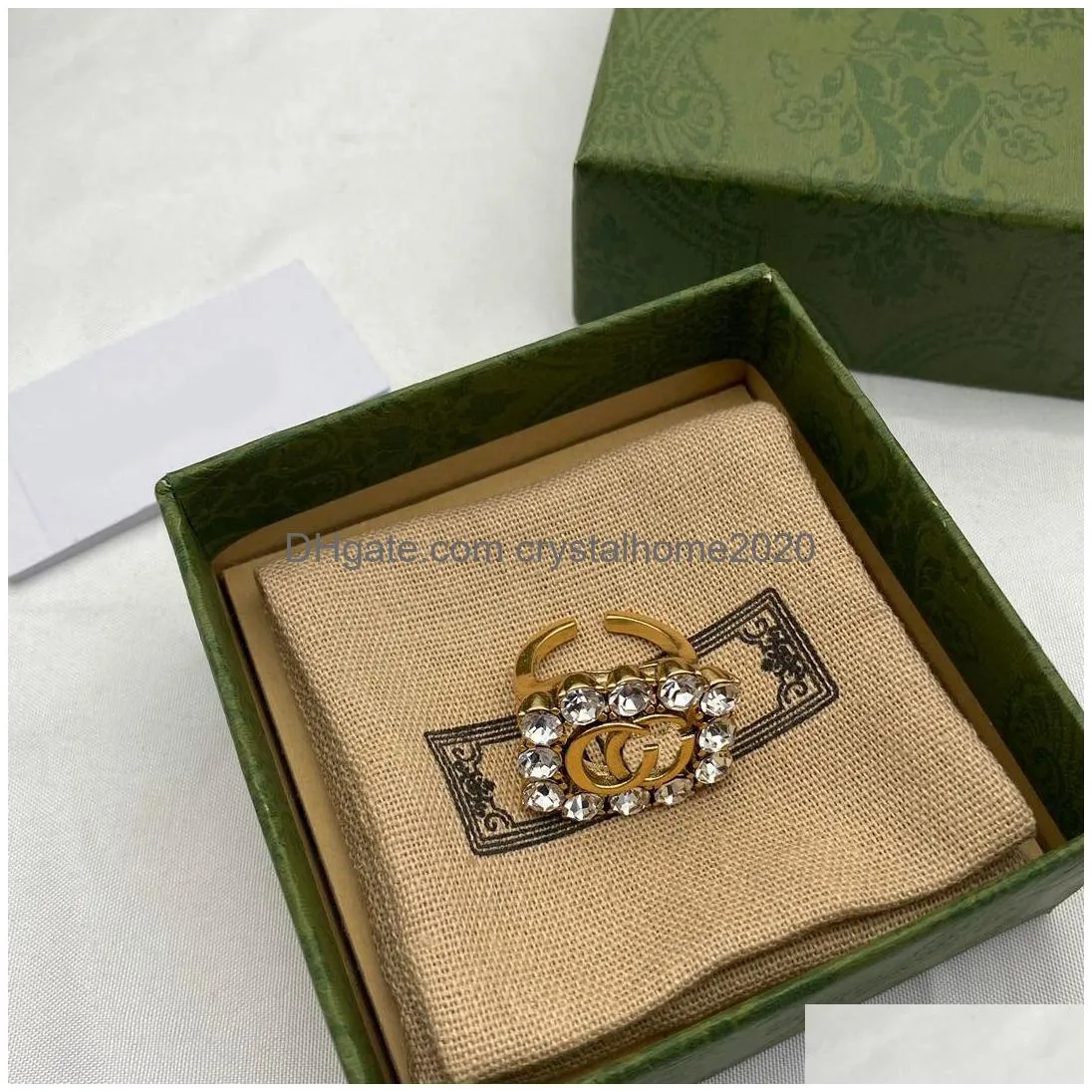 Band Rings Designer Ring Water Diamond Jewelry Gemstone Gift Drop Delivery Jewelry Ring Dhkzv
