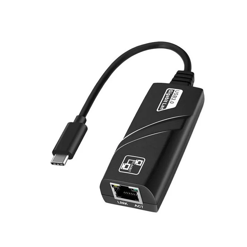 network connectors usb 3.0 usb-c type-c to rj45 100/1000 gigabit lan ethernet lan network adapter 100/1000mbps for /win pc 243s with box