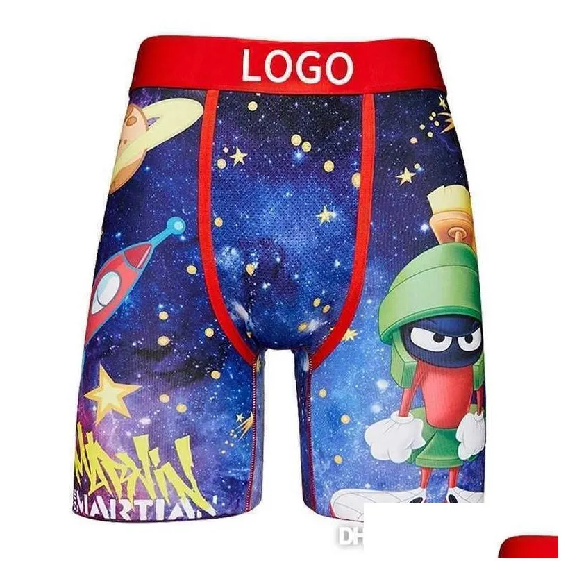 Men`S Pants Mens Customized Clothes Sports Underwear Y Ice Silk Quick Dry Boxers Breathable Shorts Short Pants With Package Branded M Dhoxl