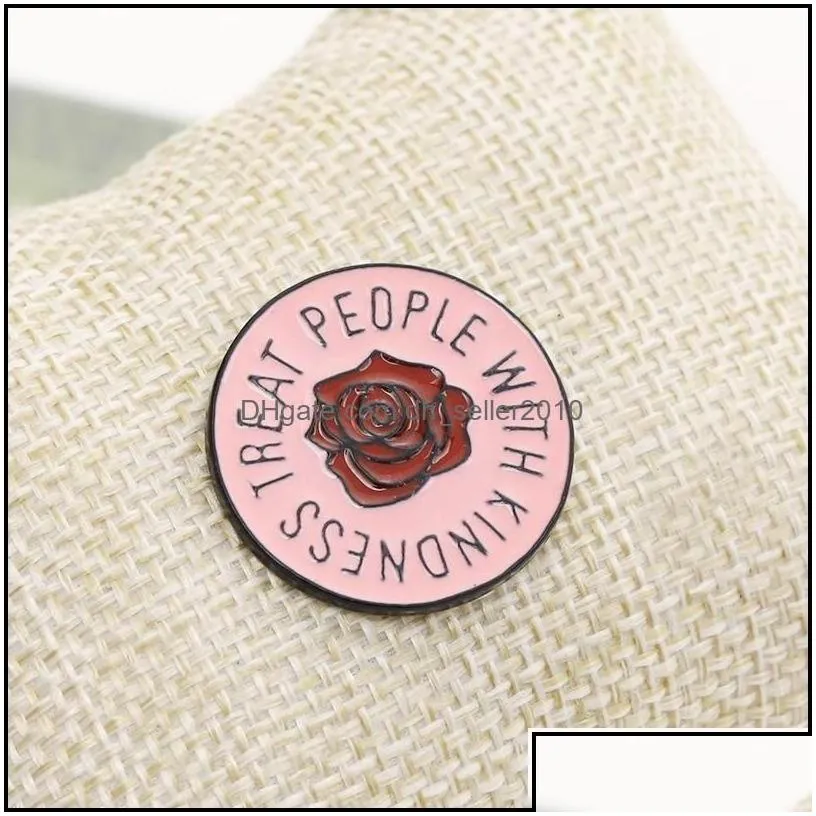 Pins Brooches Pine Home Rose Enamel Pins Creative Brooch Cartoon Special Tide New Lapel Denim Badge 6120 Q2 Drop Delivery 2021 Jewelr