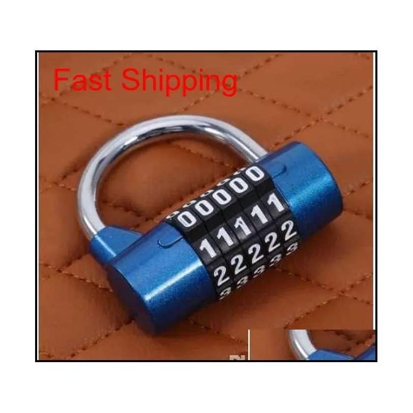 5 Digits Password Safety Lock Wide Shackle Combination Padlock Gym Cabinet Lock Cupboard Wardrobe Coded qylSYu dhseller2010