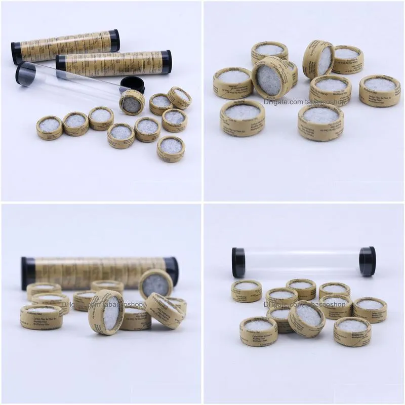 Smoking Pipes Carbon Moutiece Filter Rolling Tips For Smoking Pipe Tobacco Water Bong Smoke Drips Sponge Dry Herb Drop Delivery Home G Dhhci
