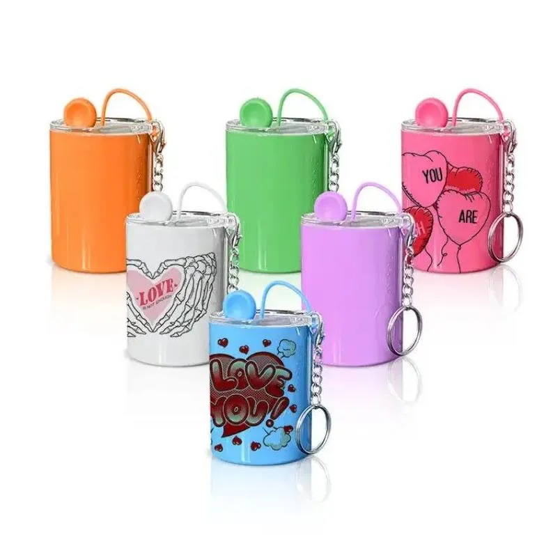 Tumblers 2024 New 3Oz Mini Tumbler Sublimation S Glass With Lid Keychain Metal St Glasses Express Lg34 Drop Delivery Home Garden Kitch Dhrm0