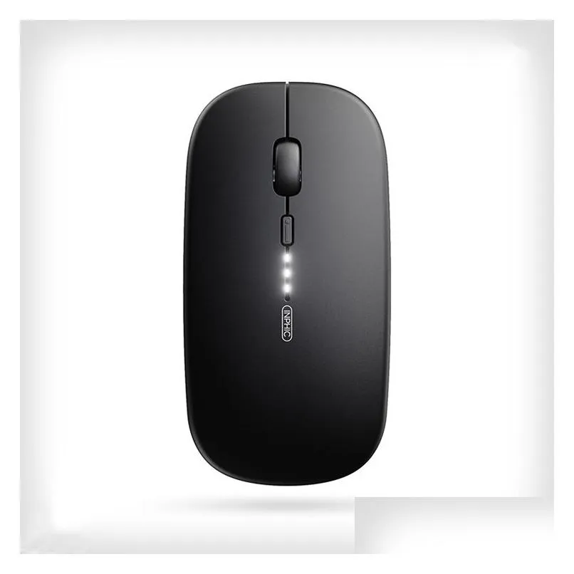 inphic pm1 wireless mouse rechargeable 2.4g slim mouse 500mah silent computer mouse with usb receiver 3 adjustable dpi travel mouse