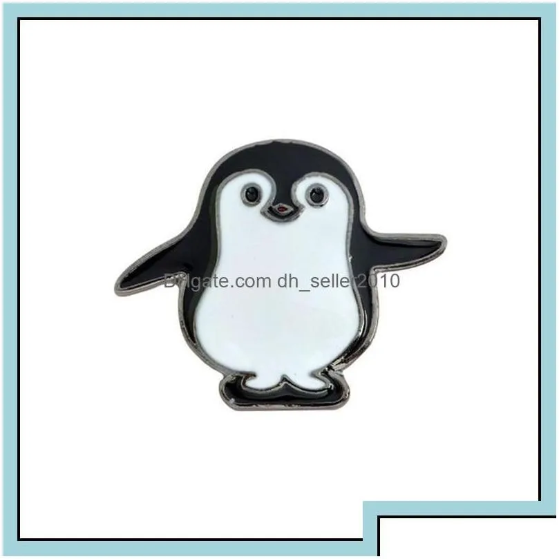 Pins Brooches Customized Hard Enamel Pin Brooches Lovely Panda Penguin Animal Jewelry Custom Men Women Kids Charms Alloy Bk Brooch 1