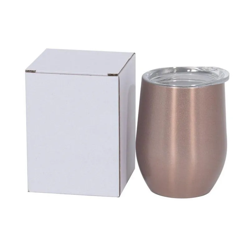 27 styles 12oz wine tumbler double wall beer coffee mug vacuum insulated stainless steel cup water bottle