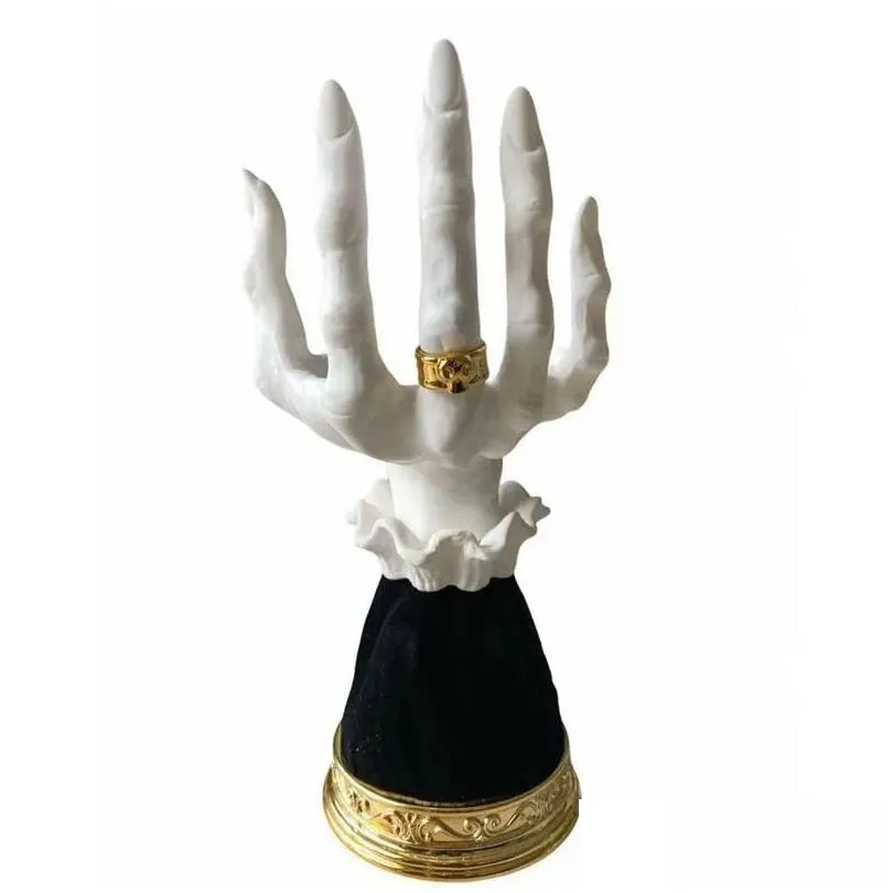 Party Decoration Halloween Home Decor Candle Holder Stick Resin Tools Horror Witch Hand Shape Candlestick 906 Drop Delivery Home Garde Dhgah