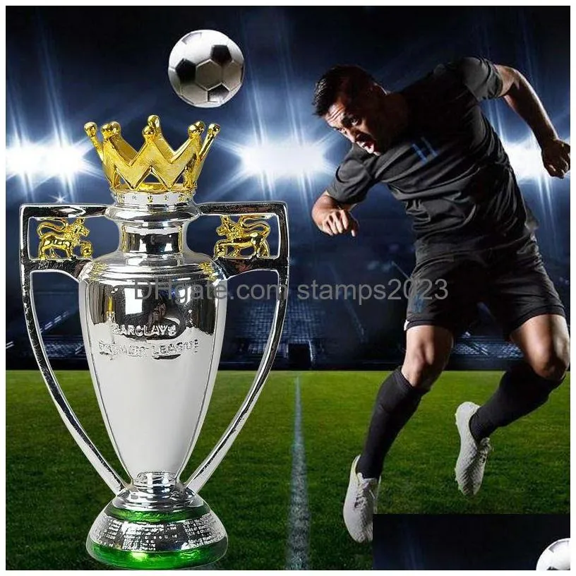 Decorative Objects & Figurines Decorative Objects Figurines 1532Cm Football Trophy Soccer Champion Souvenir Europe Award League Model Dhprl